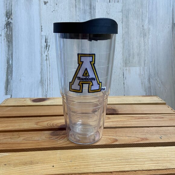 Tervis Appalachian State Tumbler 24oz Double Wall Cup Clear App State Patch NCAA - Picture 1 of 6
